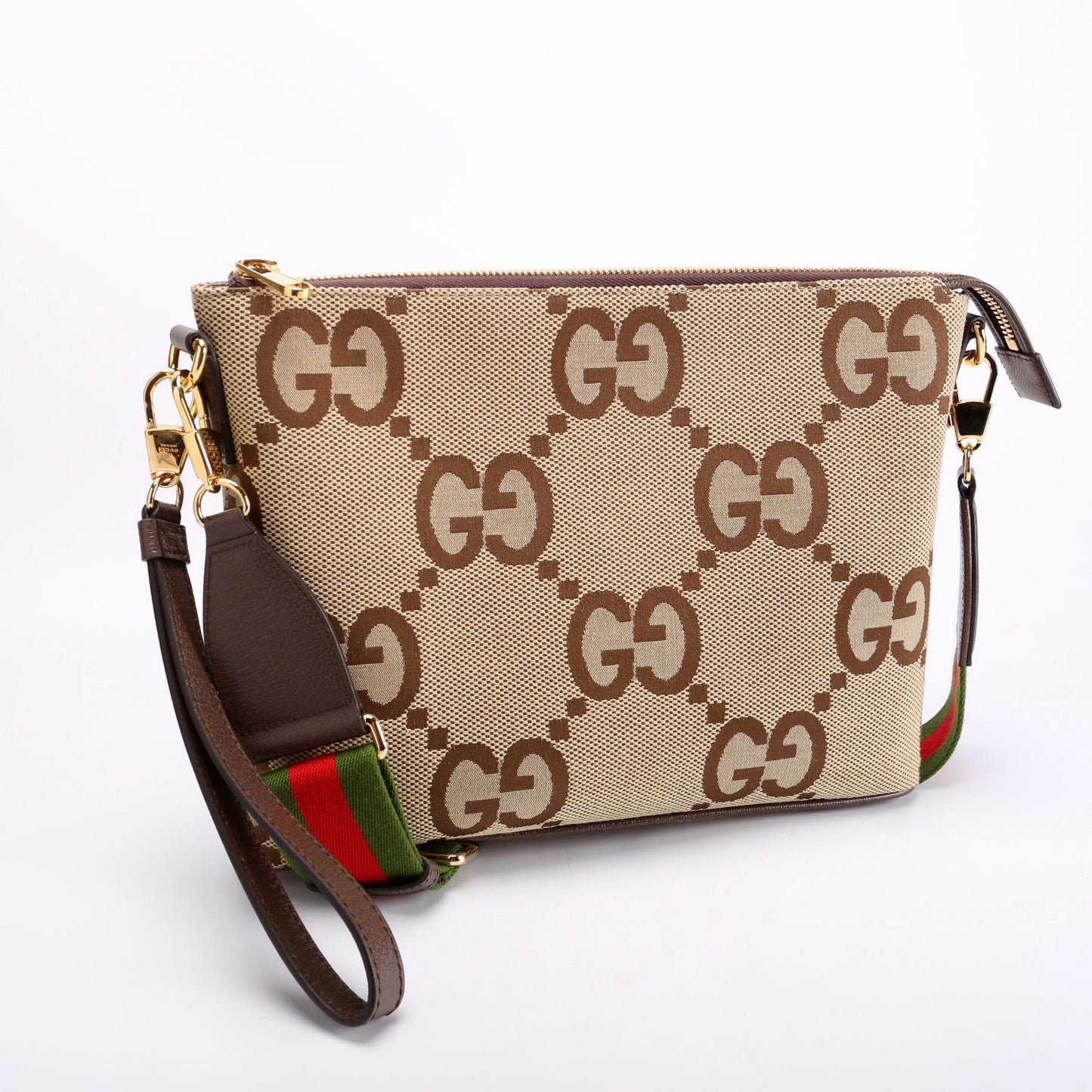 Gucci 699130 Jumbo GG Messenger Brown Bag