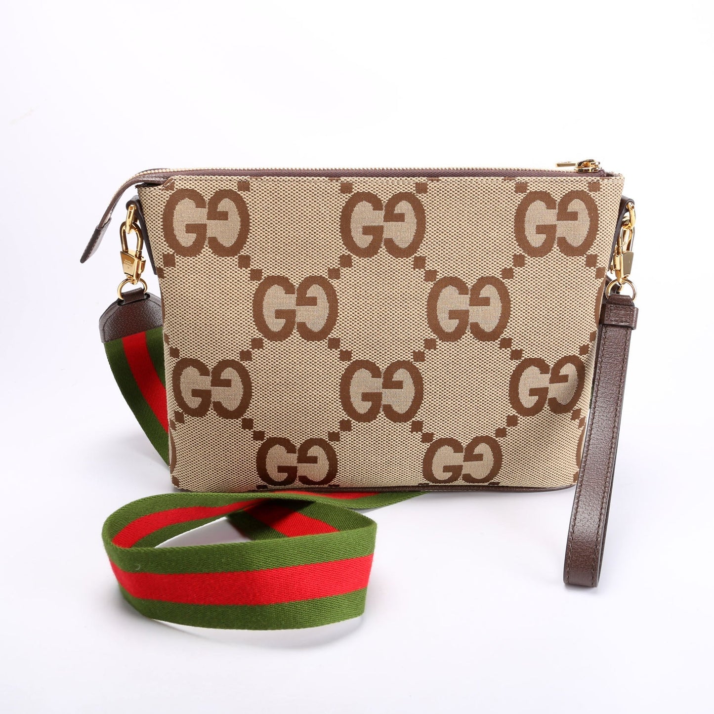 Gucci 699130 Jumbo GG Messenger Brown Bag