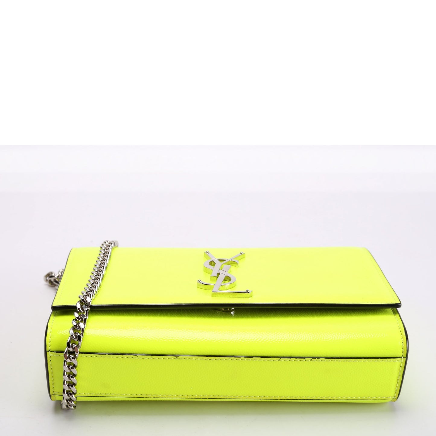 Saint Laurent Kate Satchel Grain Small 354121/469390 Neon Yellow Bag