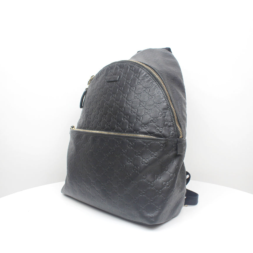 Gucci Leather Canvas Backpack