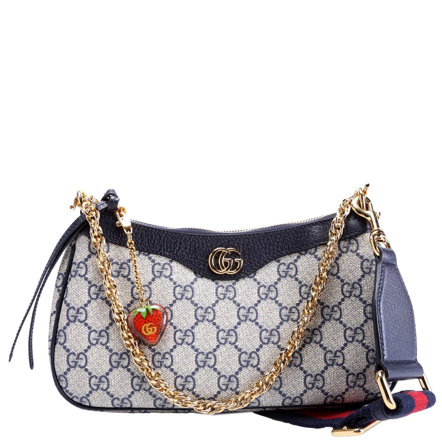 Gucci 735132 GG Supreme Small HandNavy Bag