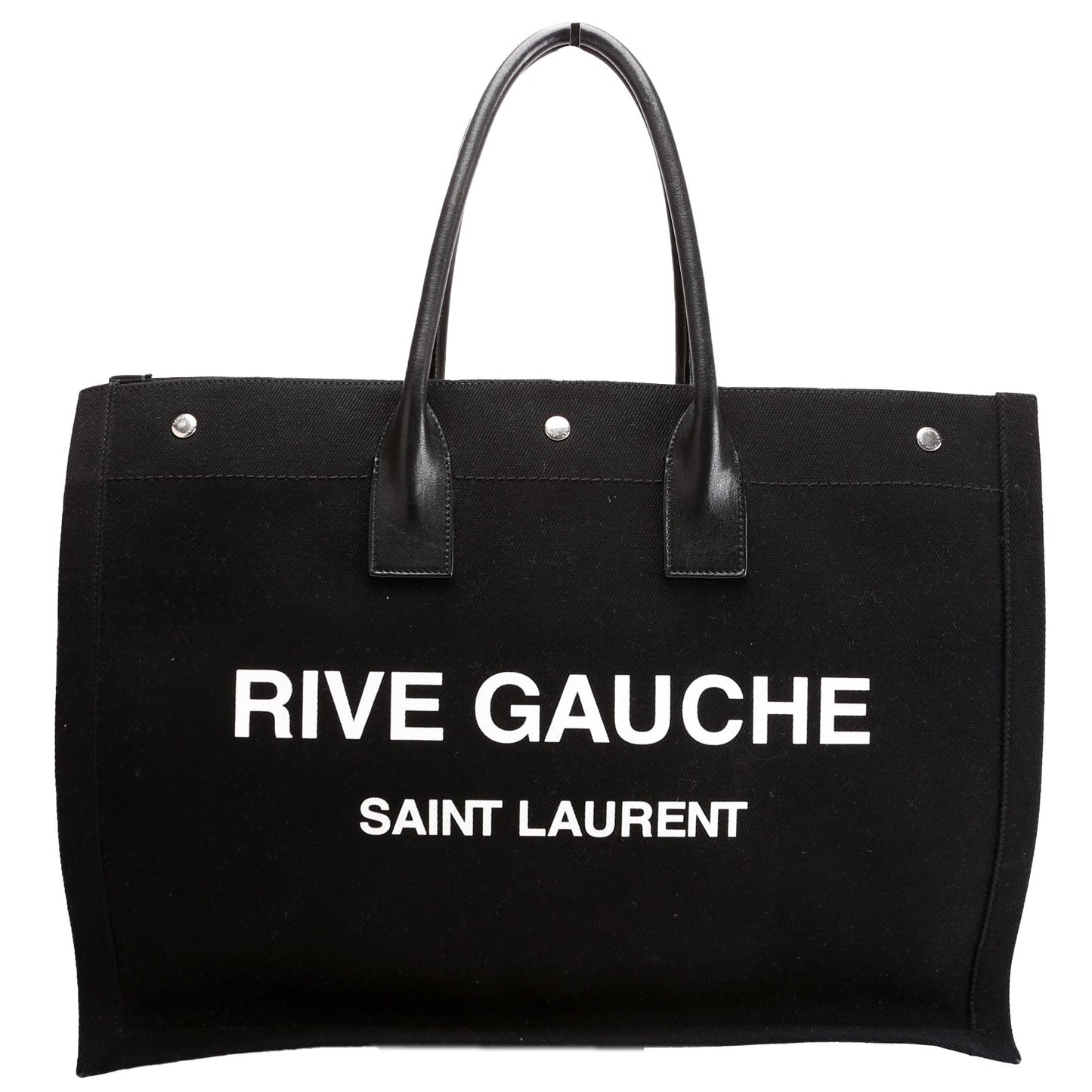 Saint Laurent Rive Gauche Tote Black/White Bag