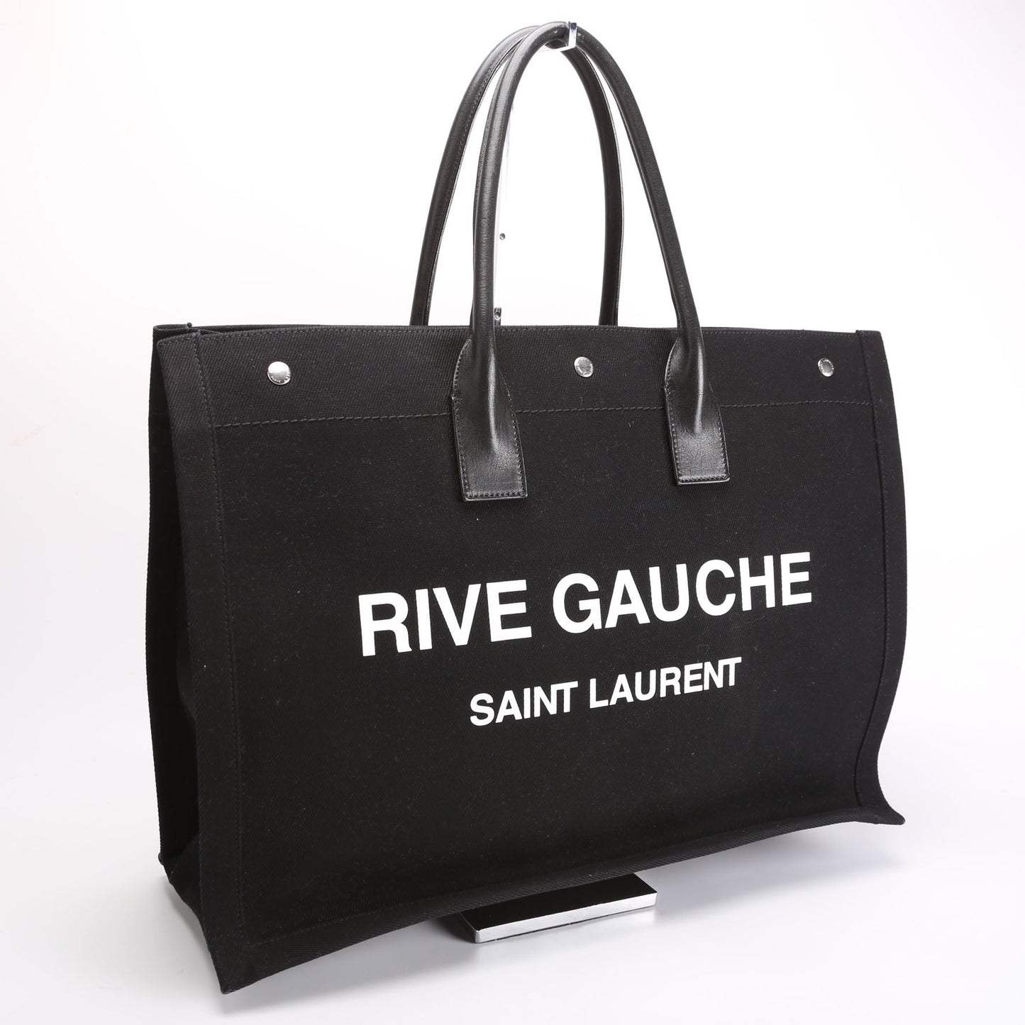 Saint Laurent Rive Gauche Tote Black/White Bag