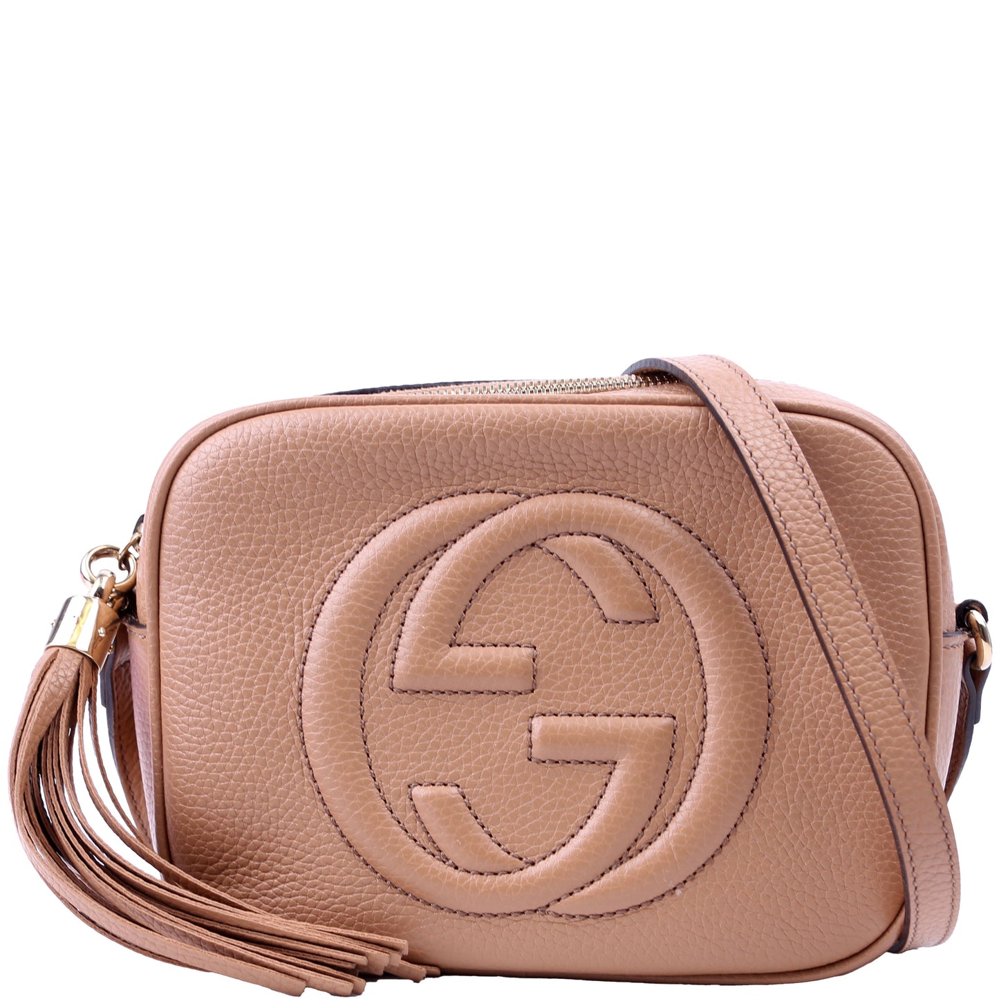 Gucci 308364 Soho Disco Crossbody Tan Bag