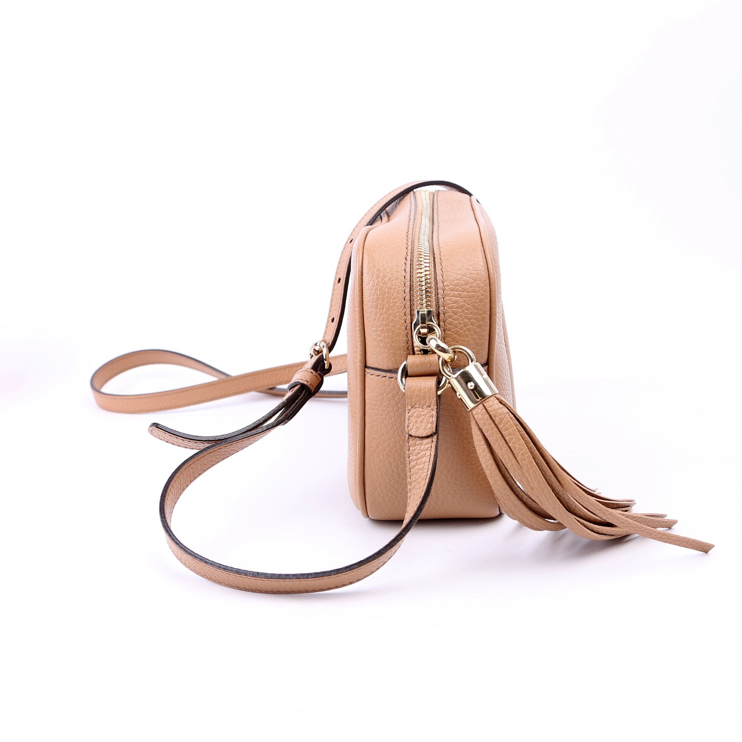 Gucci 308364 Soho Disco Crossbody Tan Bag
