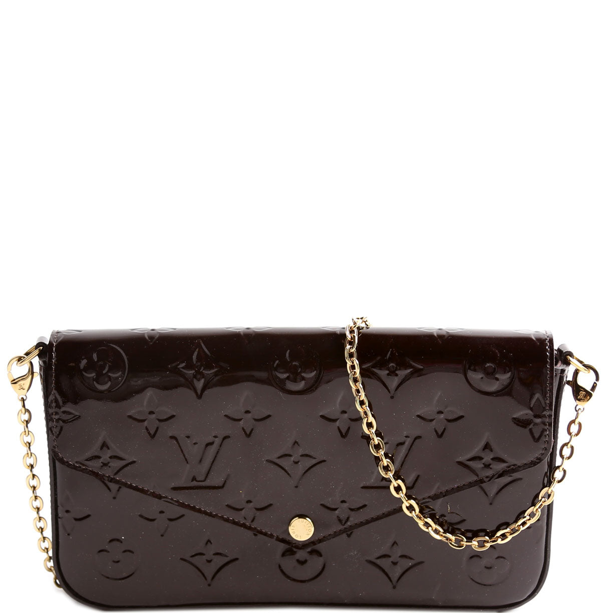 Louis Vuitton Pochette Felicie Vernis Burgundy