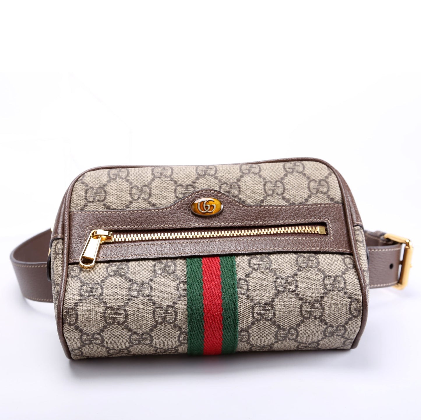 Gucci 517076 Mini Ophidia Belt Brown/Beige Bag