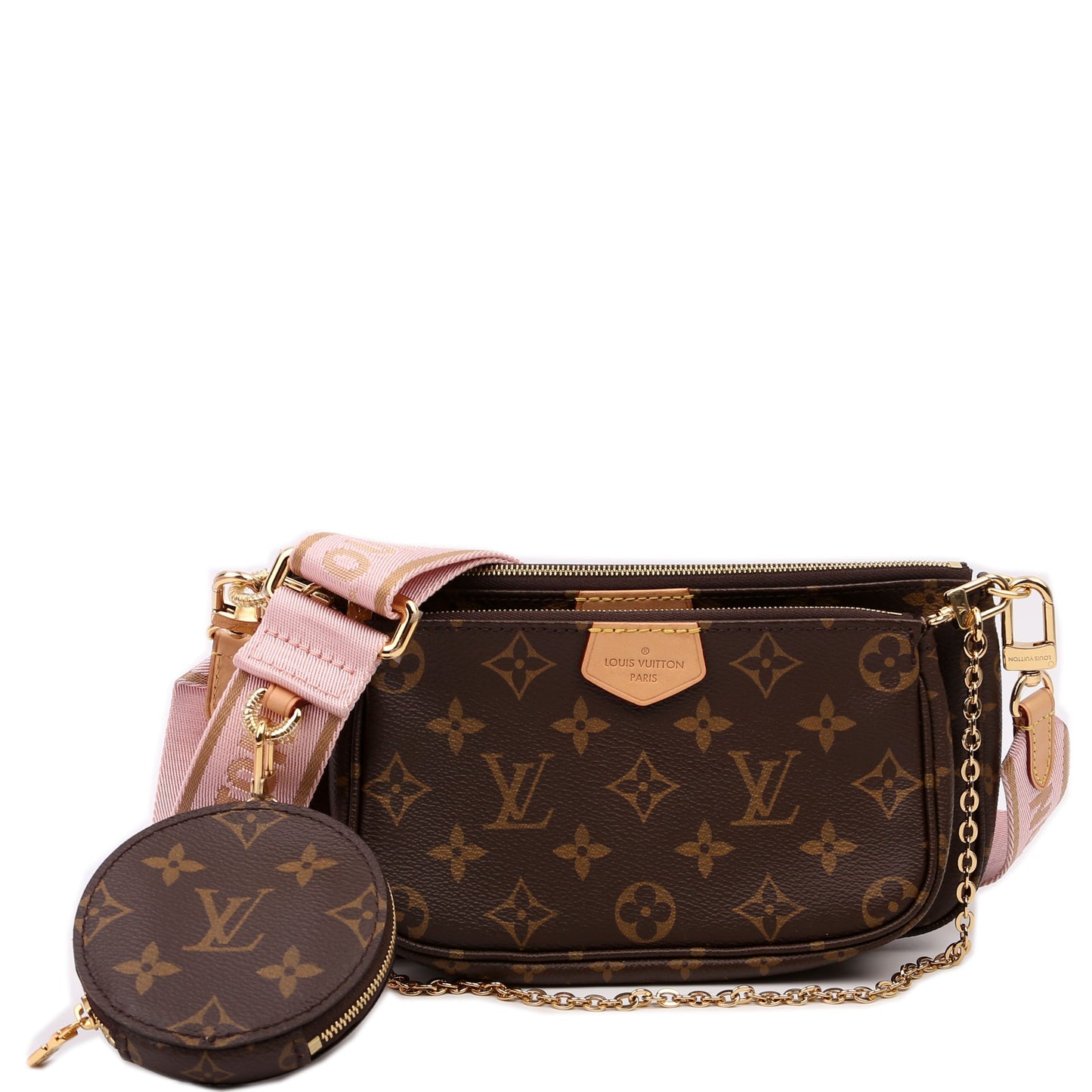 Louis Vuitton Multi Pochette Monogram Pink