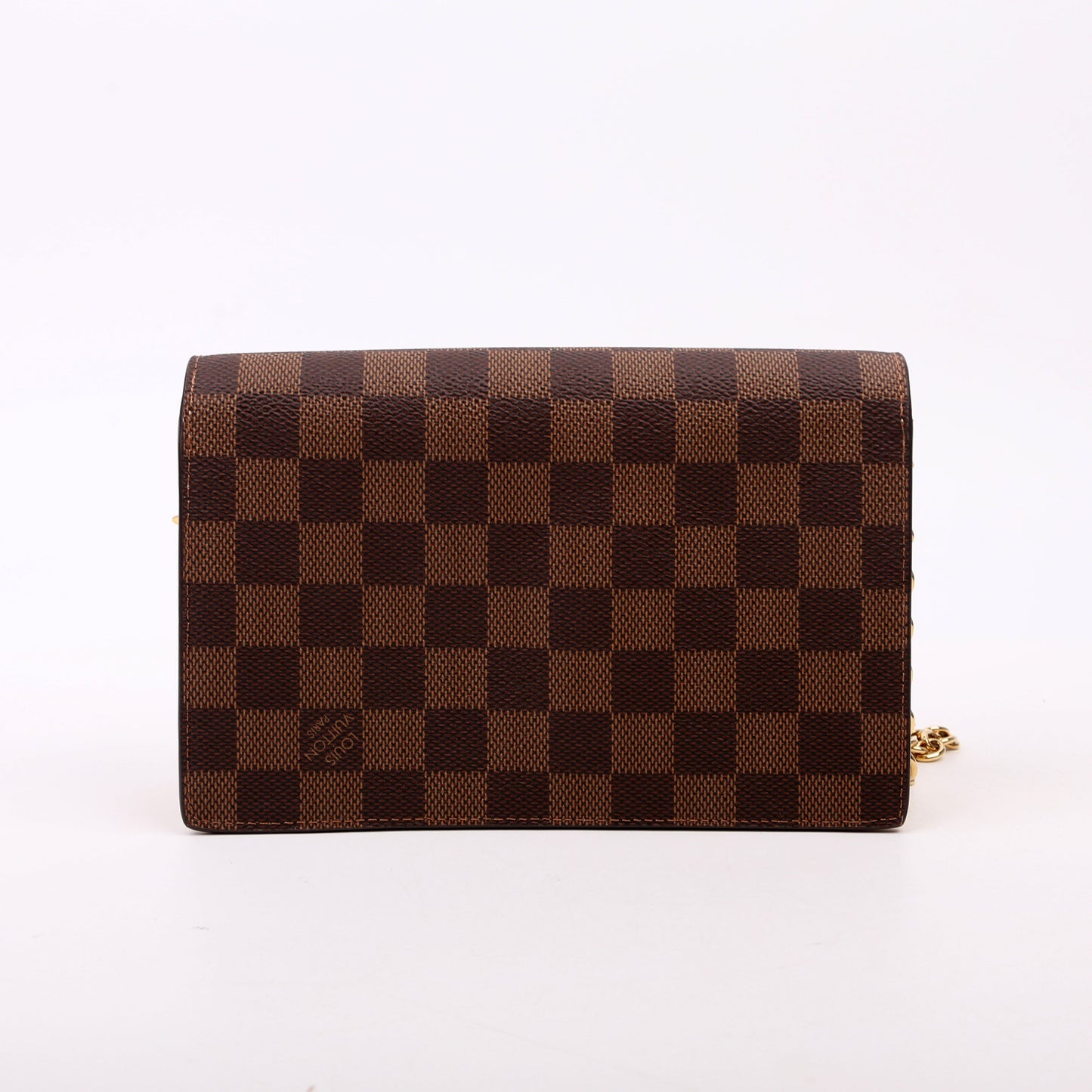 Louis Vuitton Vavin Chain Wallet Damier Ebene Cream