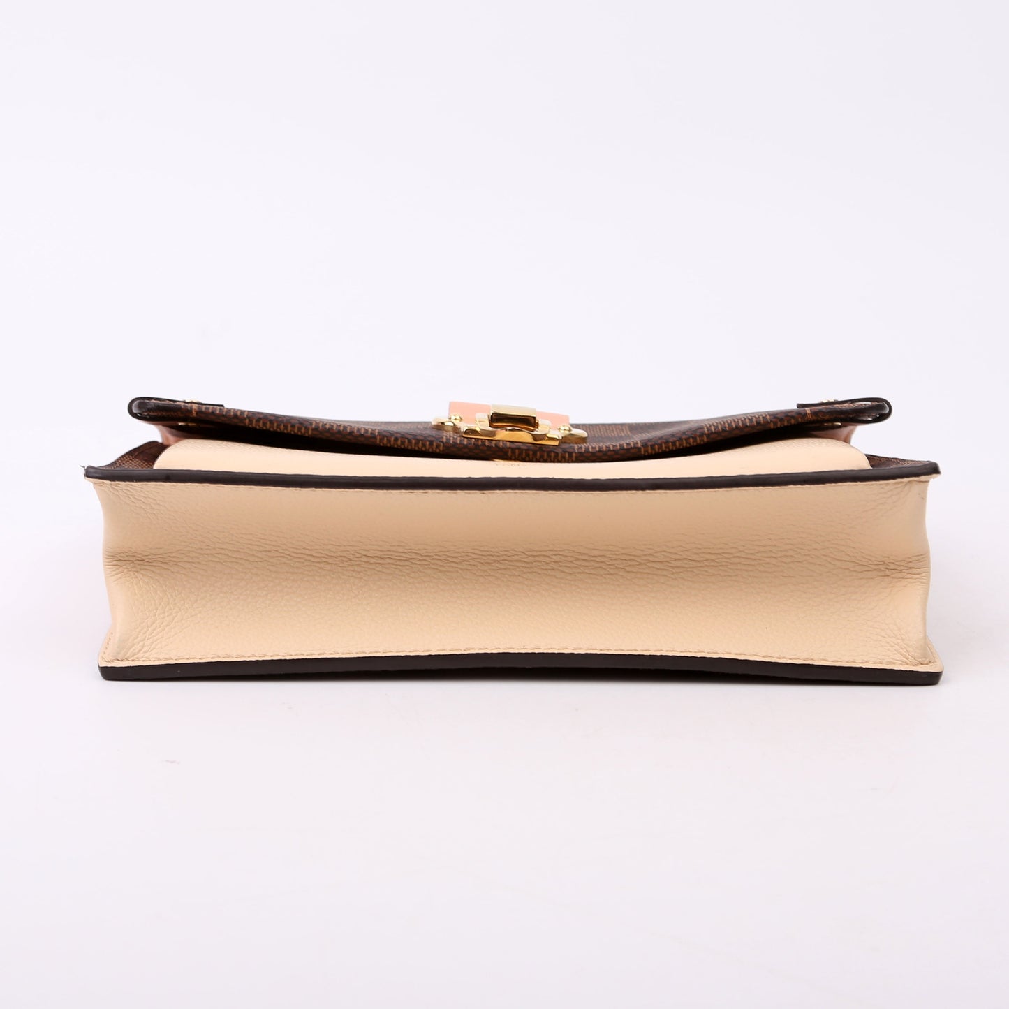 Louis Vuitton Vavin Chain Wallet Damier Ebene Cream