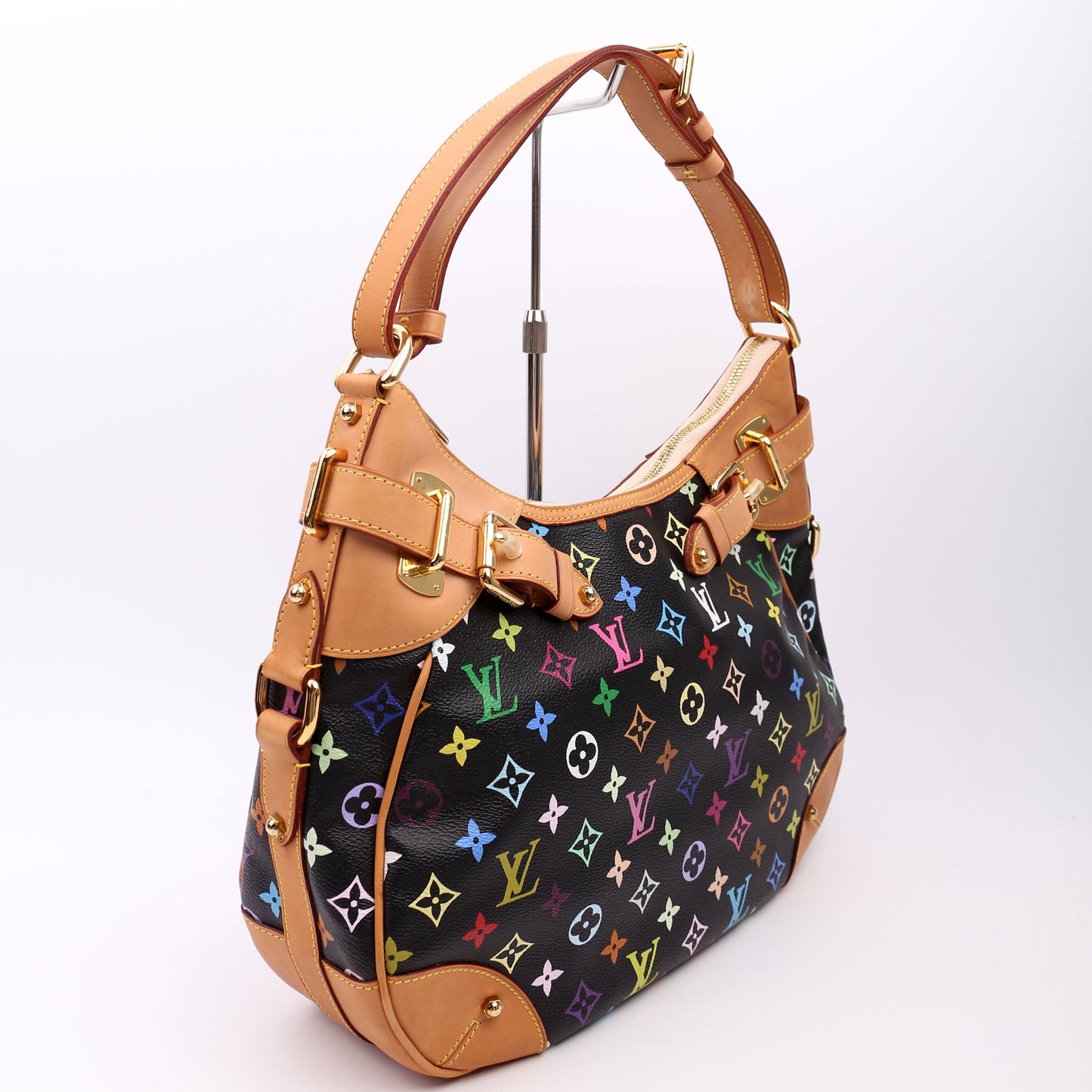 Louis Vuitton Greta Multicolor Monogram Black