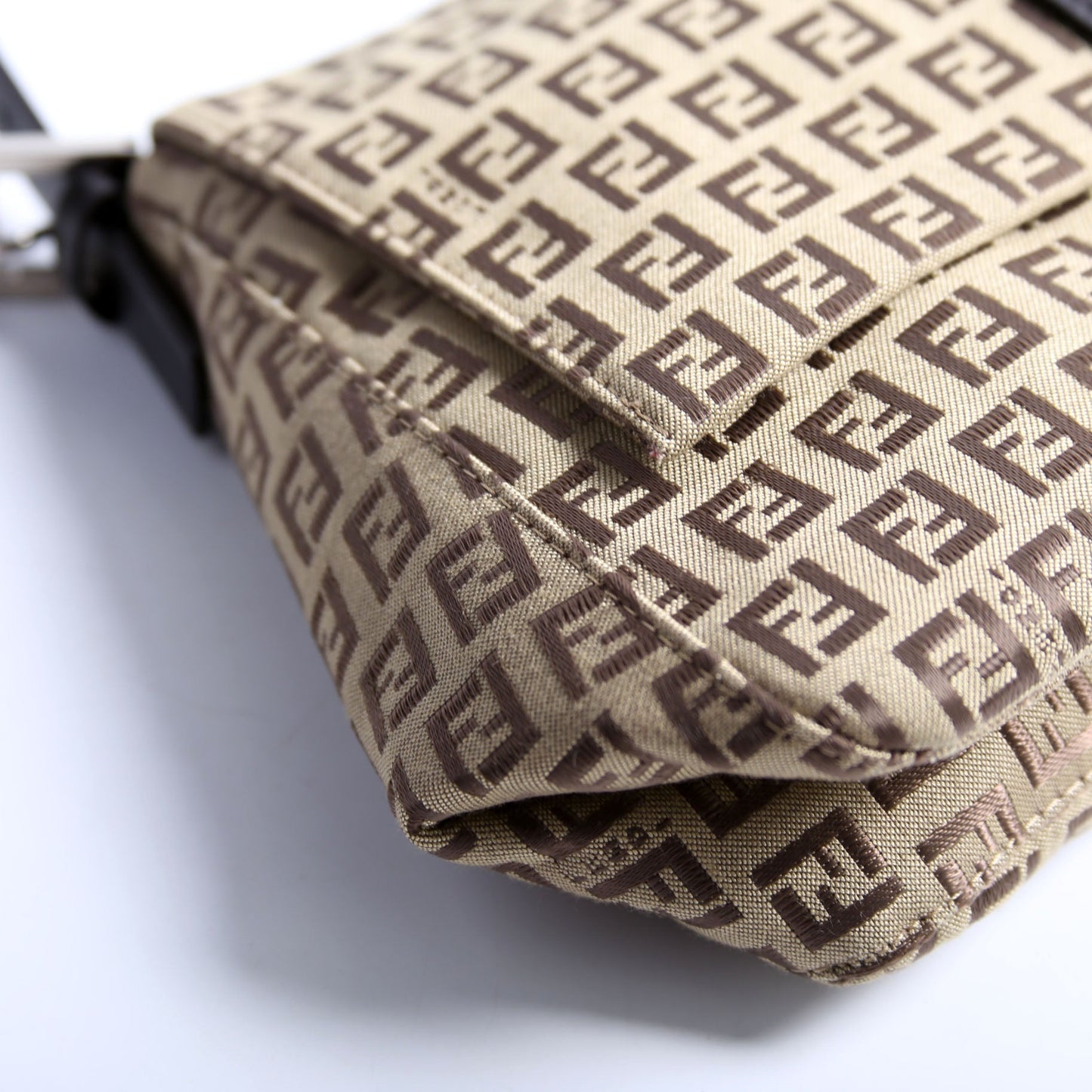 Fendi Mama Forever Zucchino Fabric Brown/Beige Bag
