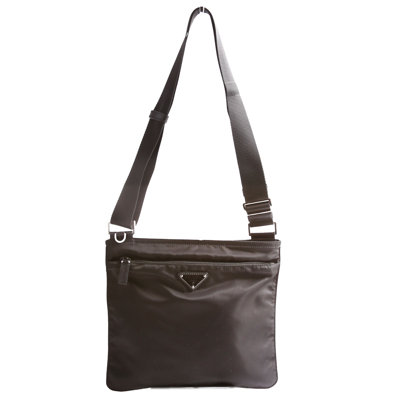 Prada 1BH978 Re-nylon/Saffiano Shoulder Black Bag
