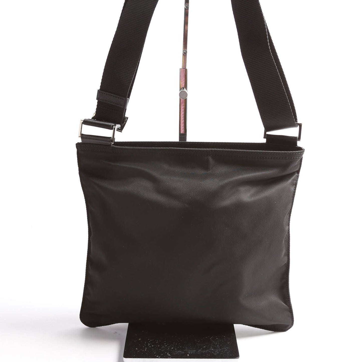 Prada 1BH978 Re-nylon/Saffiano Shoulder Black Bag