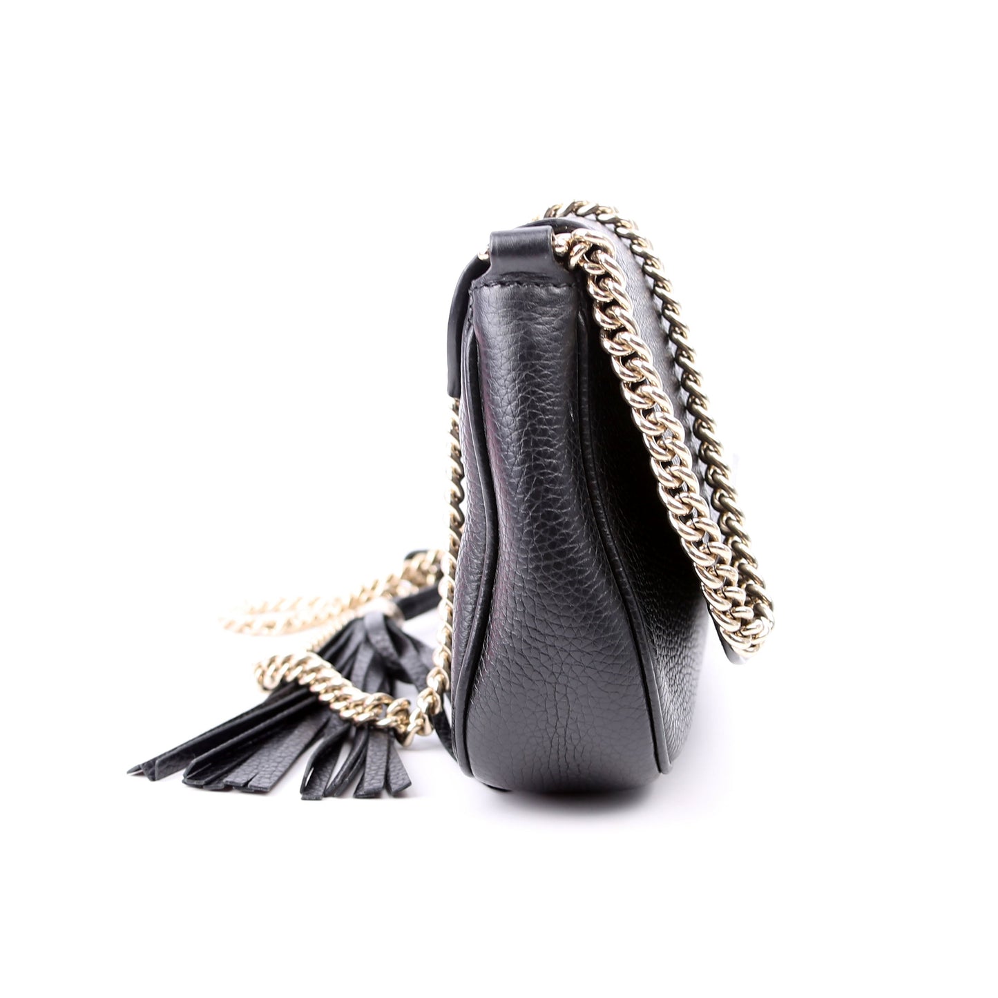 Gucci 336752 Soho Chain Crossbody Medium Black Bag