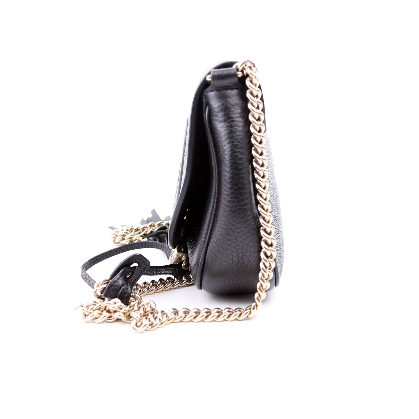 Gucci 336752 Soho Chain Crossbody Medium Black Bag