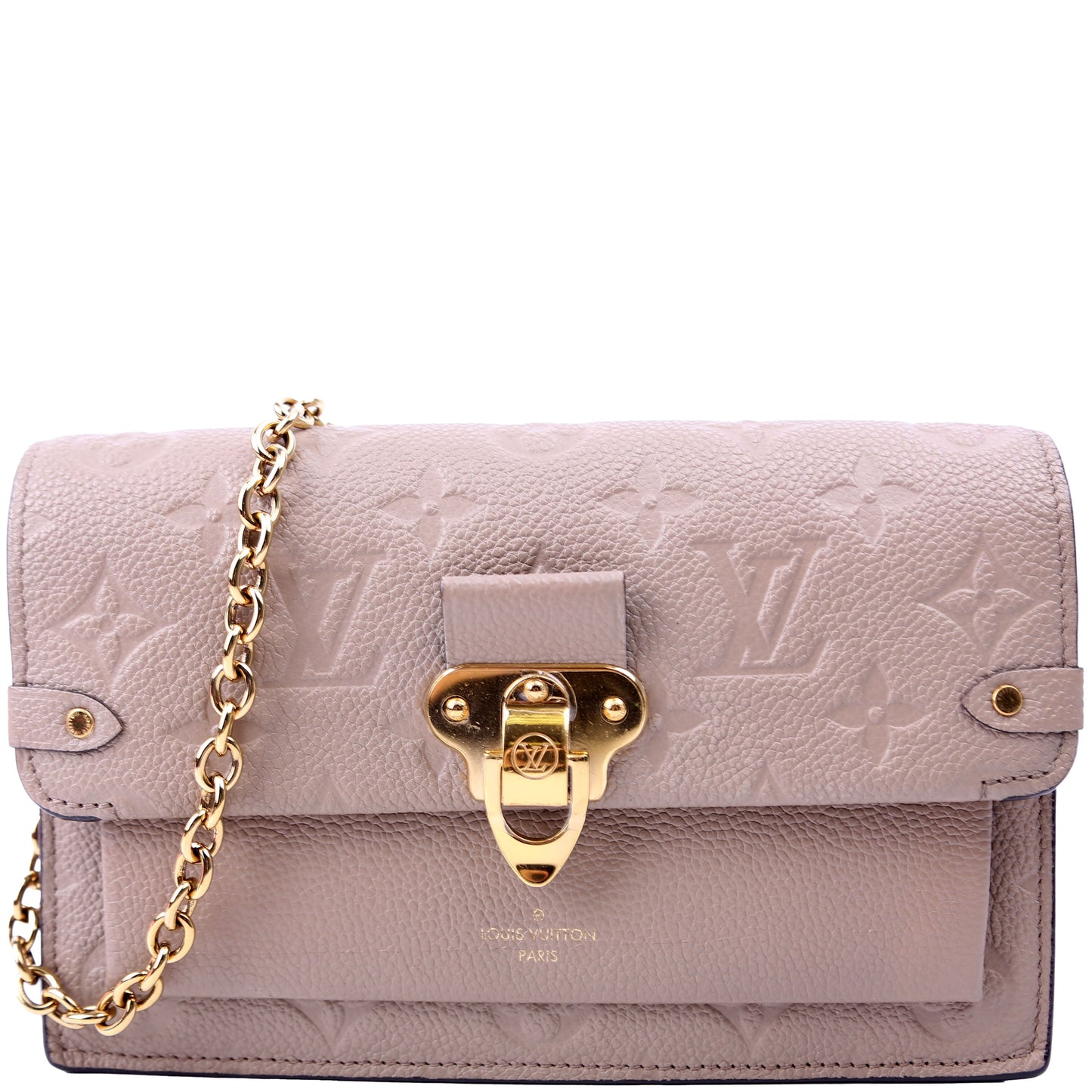 Louis Vuitton Vavin Chain Wallet Empreinte Taupe