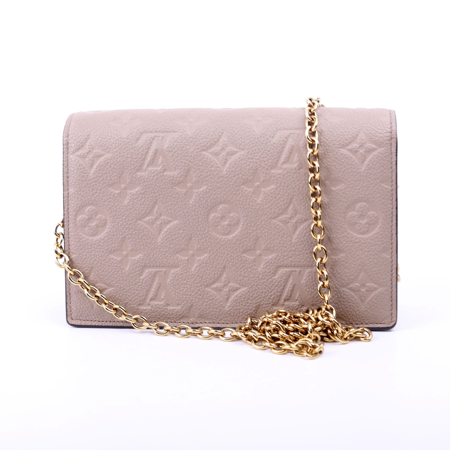 Louis Vuitton Vavin Chain Wallet Empreinte Taupe