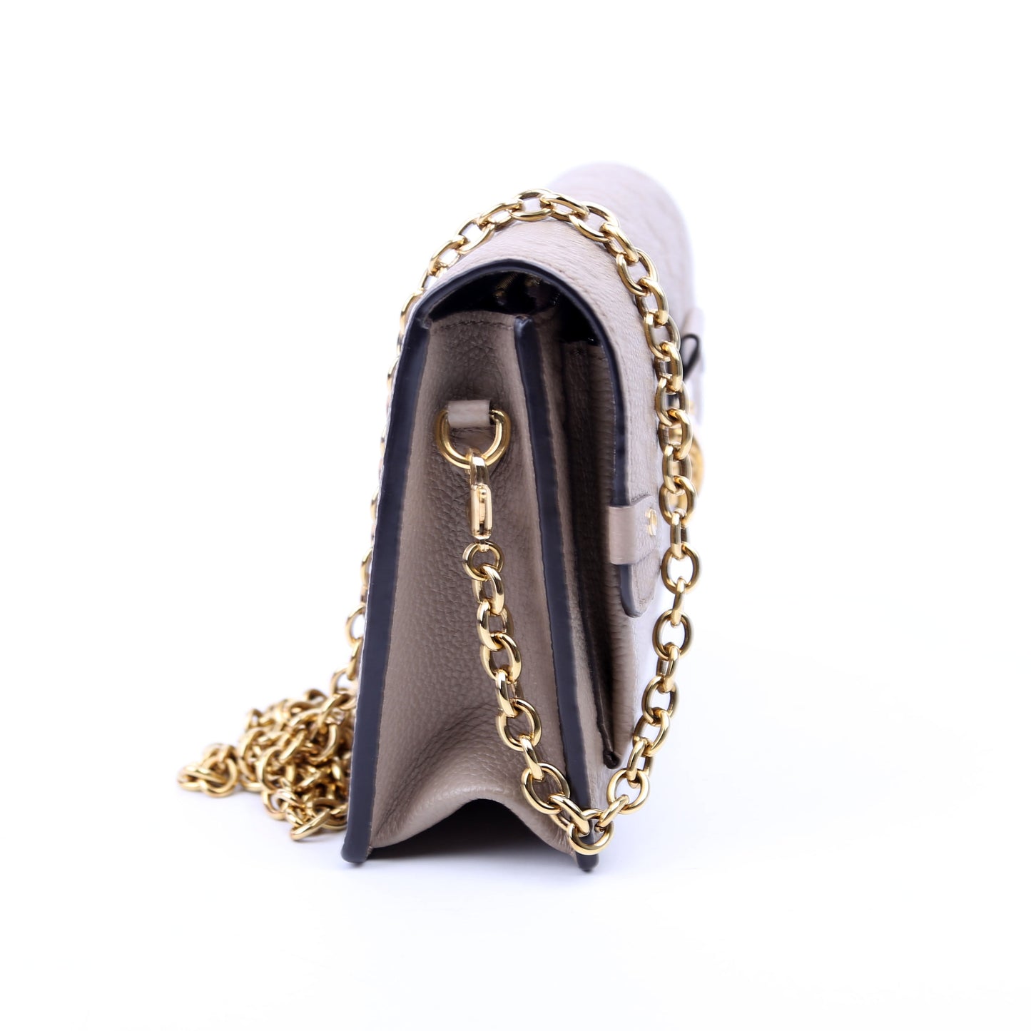 Louis Vuitton Vavin Chain Wallet Empreinte Taupe