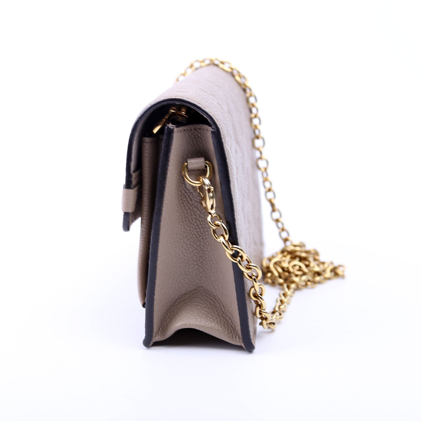 Louis Vuitton Vavin Chain Wallet Empreinte Taupe