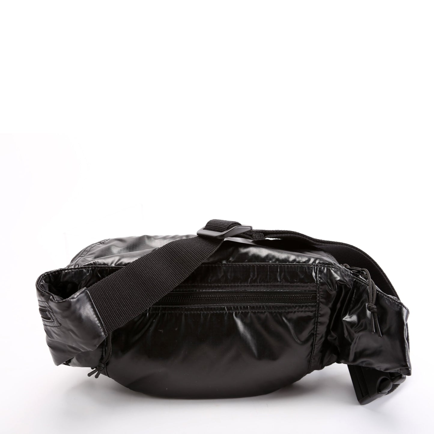 Saint Laurent Nylon Logo Ripstop Body Belt 581375 Black Bag
