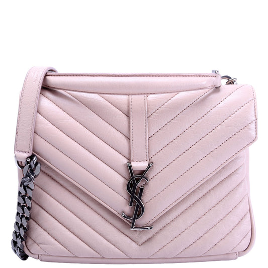 Saint Laurent College Medium Taupe Bag