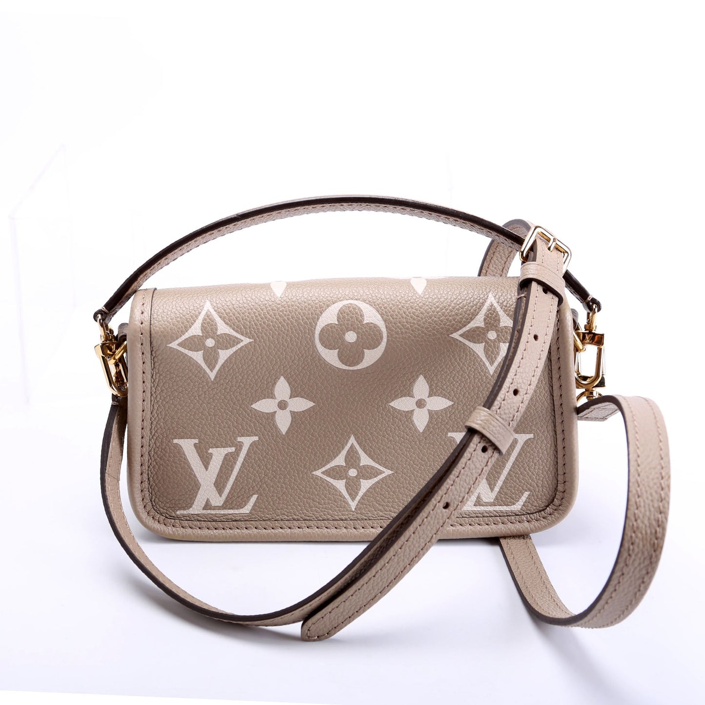 Louis Vuitton Nano Diane Bi-Color Empriente Turtle Dove