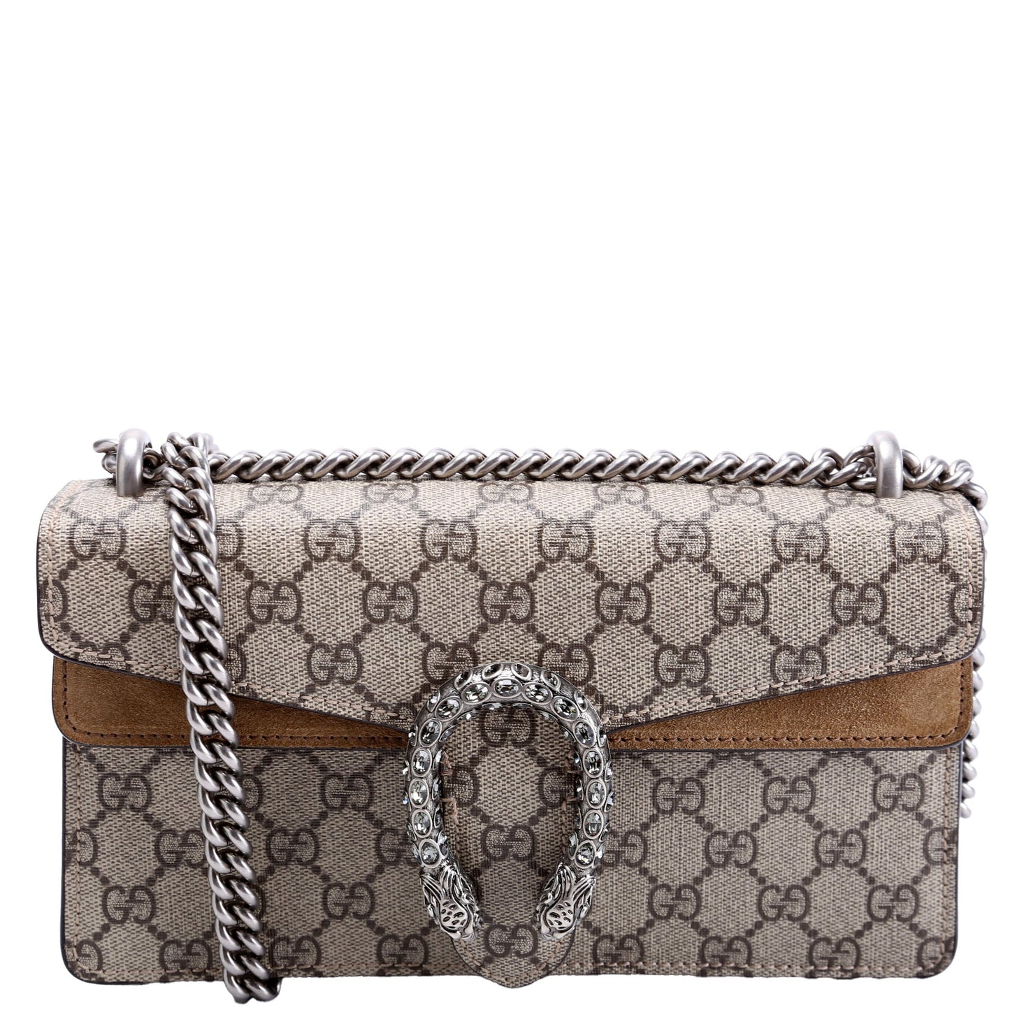 Gucci 499623 Dionysus Small GG Supreme Tan Bag