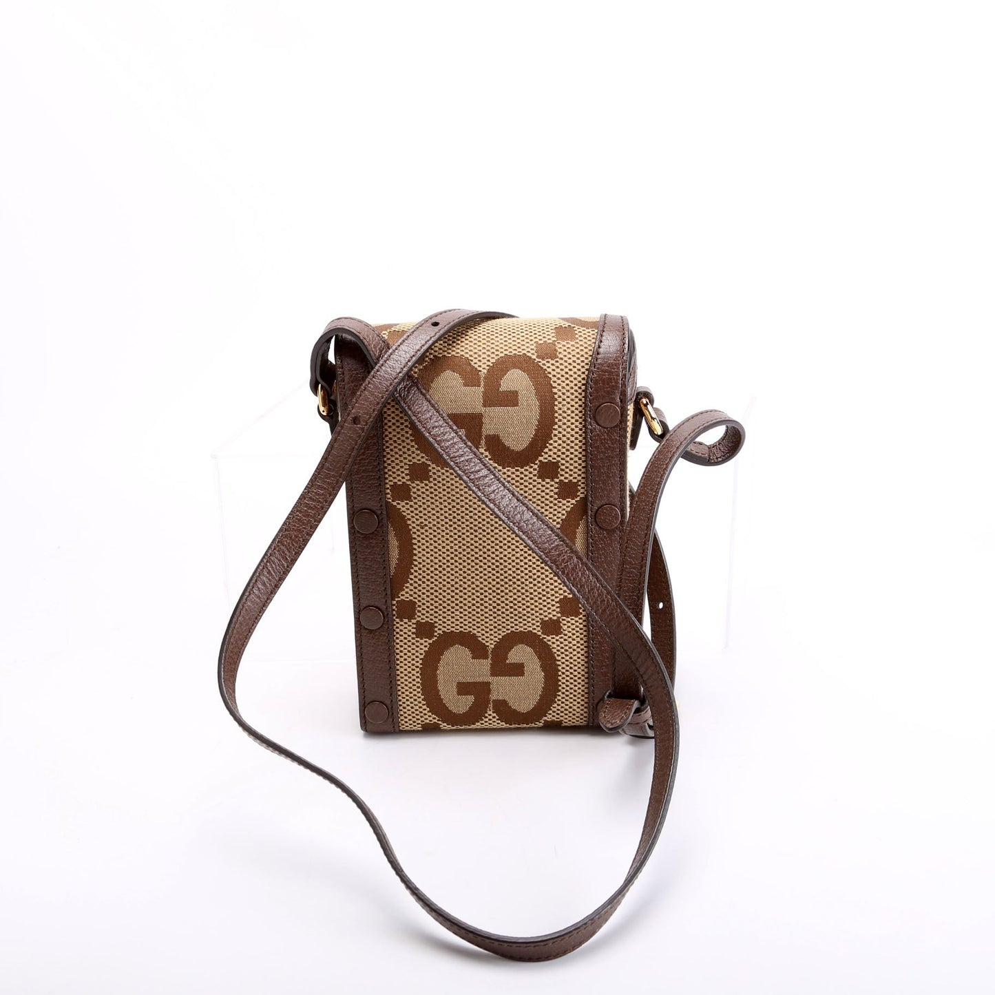Gucci 625615 Horsebit 1955 Jumbo GG Canvas Mini Bag