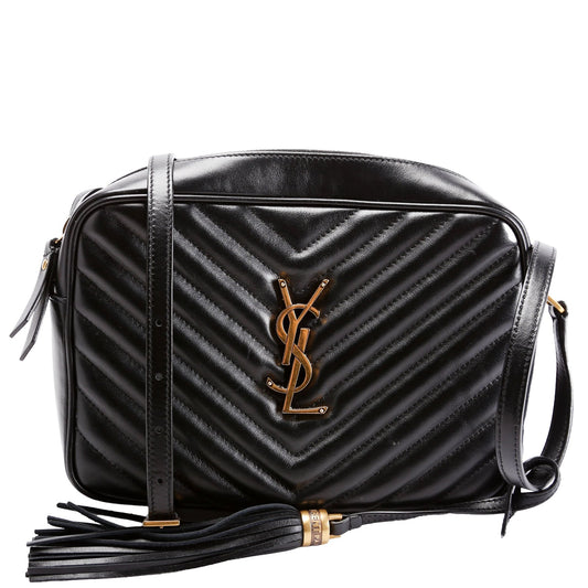 Saint Laurent Lou Camera Quilted 612544 Black Bag