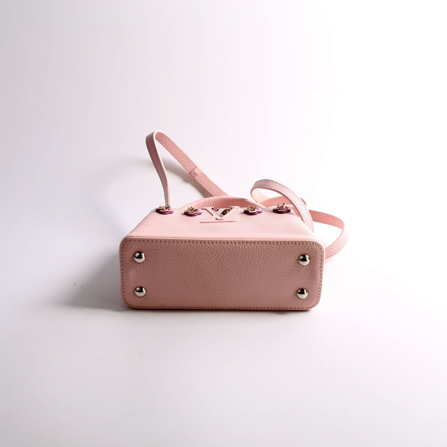 Louis Vuitton Capucines Mini Taurillon Flowers Pink