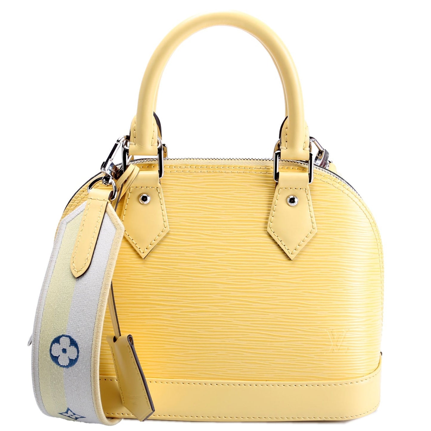 Louis Vuitton Alma BB Epi With Strap Yellow/Blue