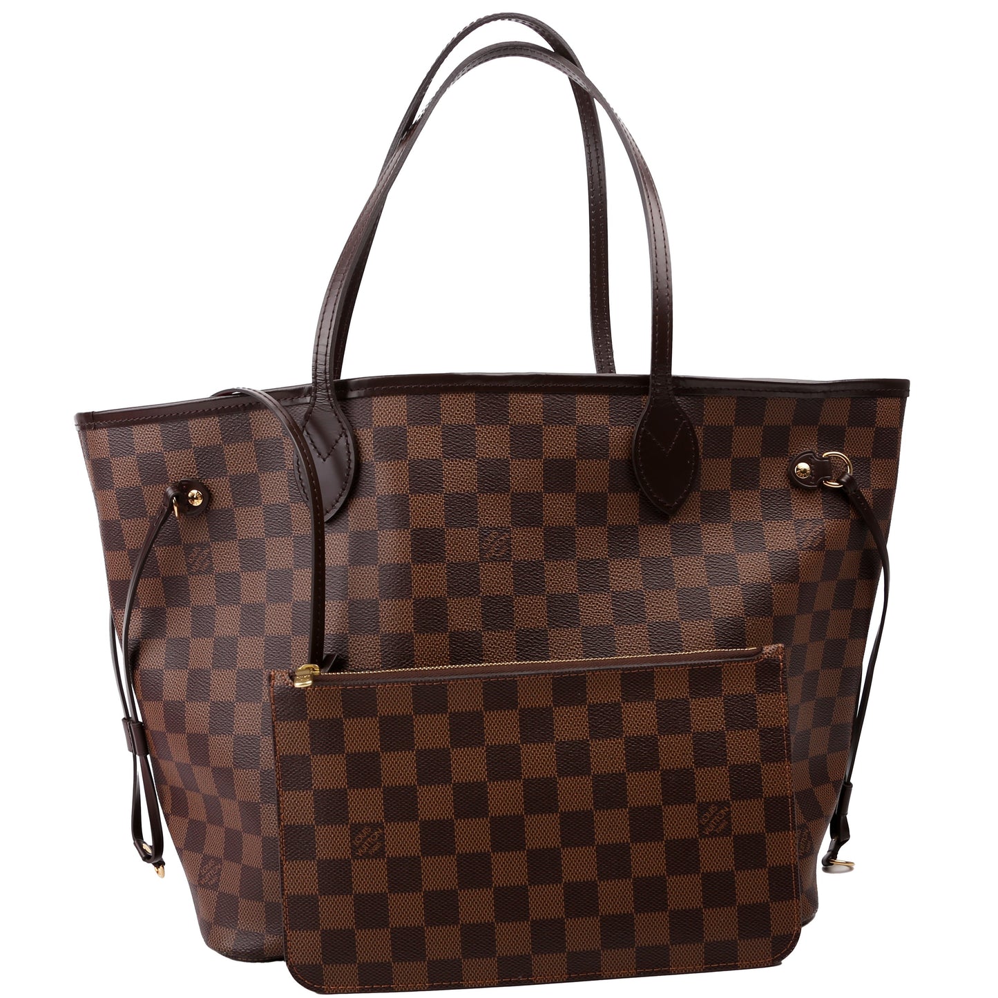 Louis Vuitton Neverfull with Wallet MM Damier Ebene