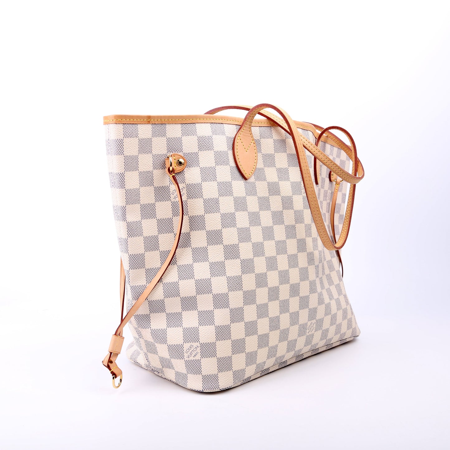 Louis Vuitton Neverfull with Wallet MM Damier Azur