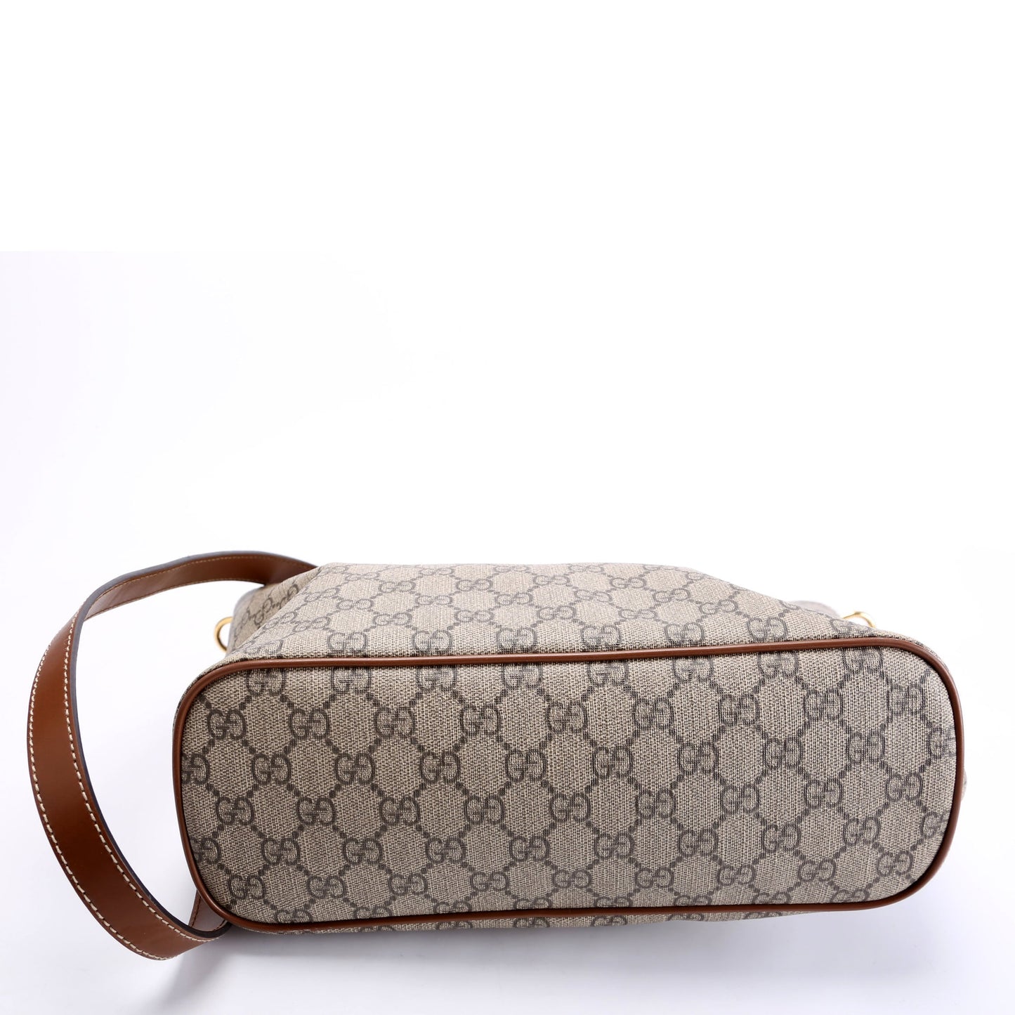 Gucci 473887 GG Supreme Small Tote Brown Bag