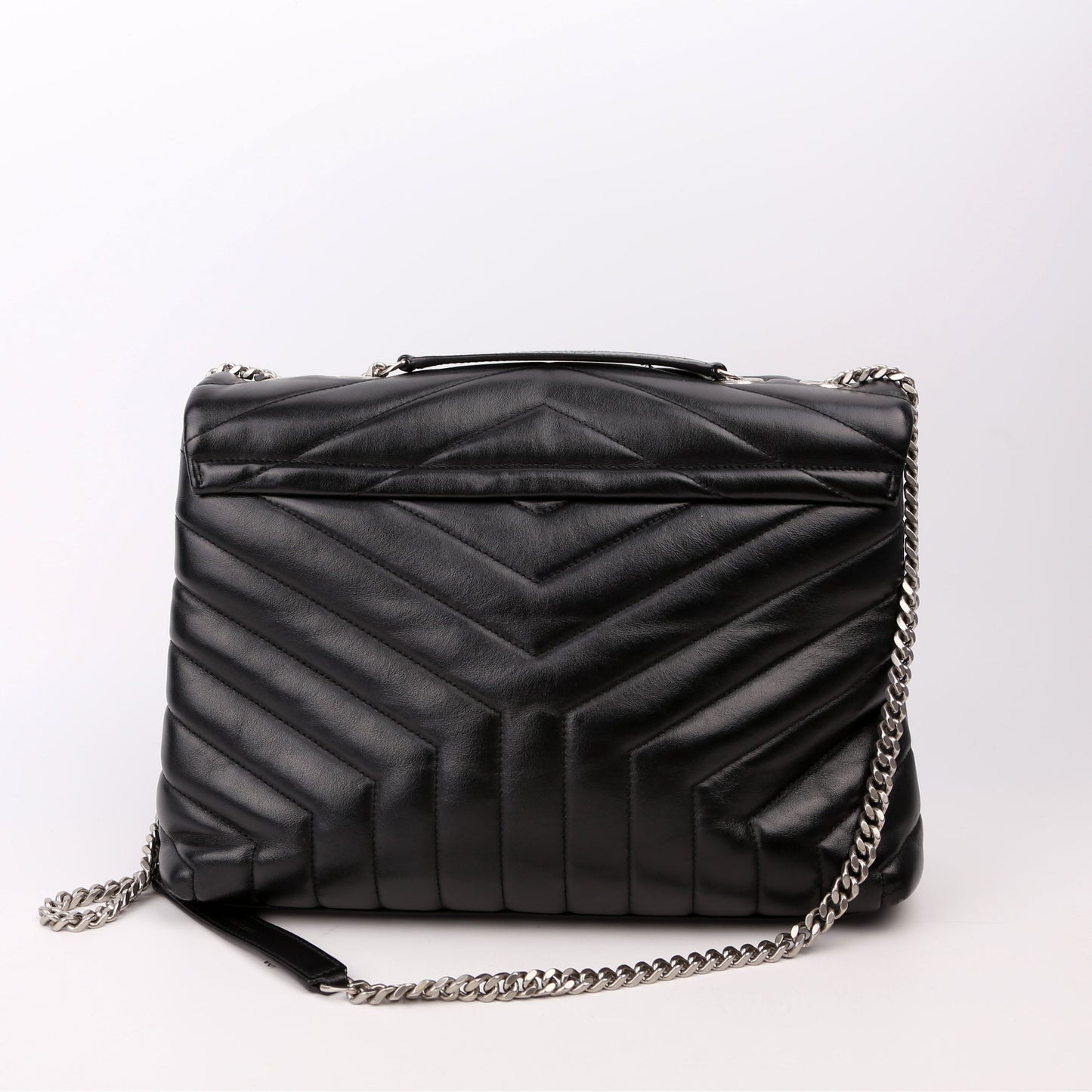 Saint Laurent Loulou Satchel Medium Black 487216 Bag