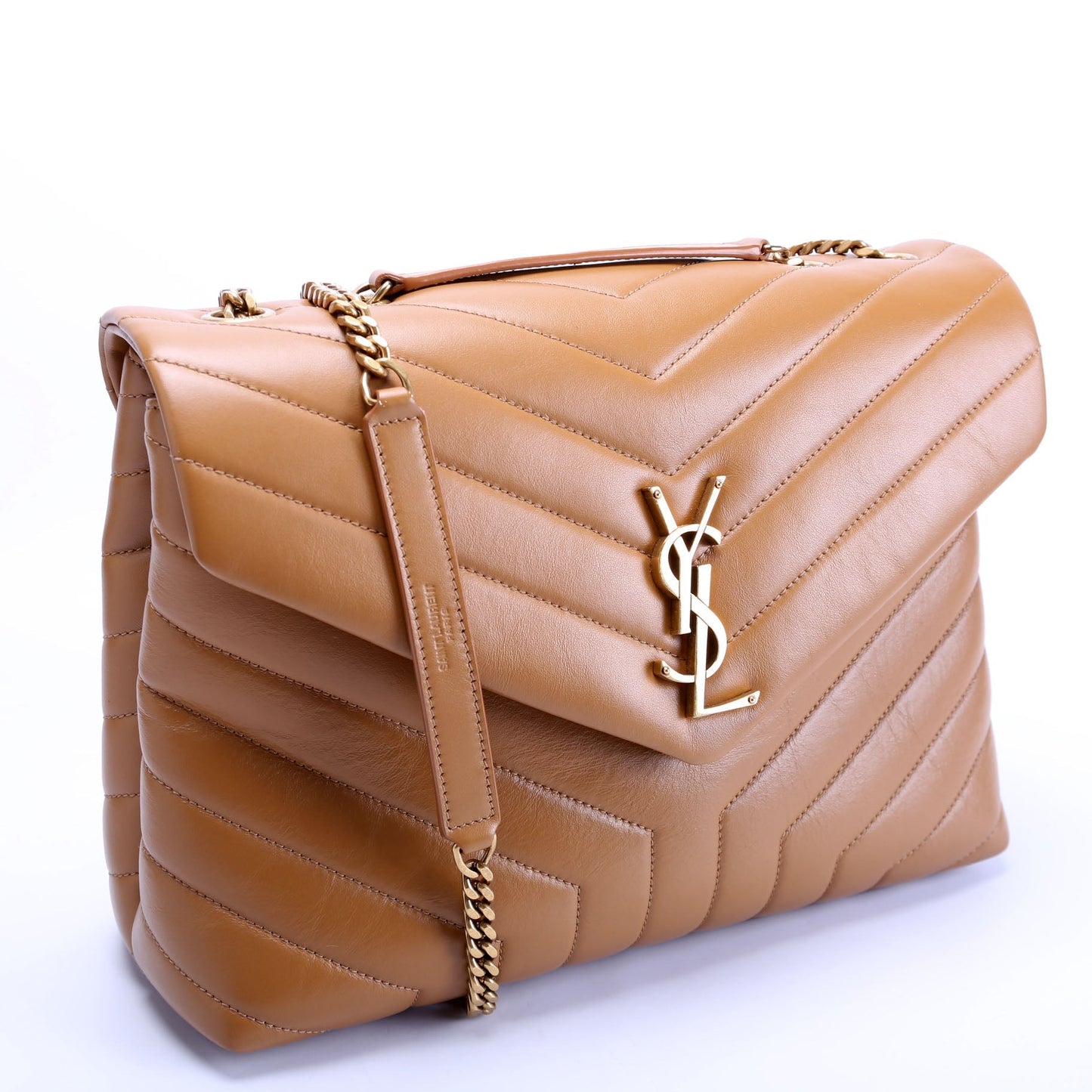 Saint Laurent LouLou Medium Quilted 574946 Brown Bag