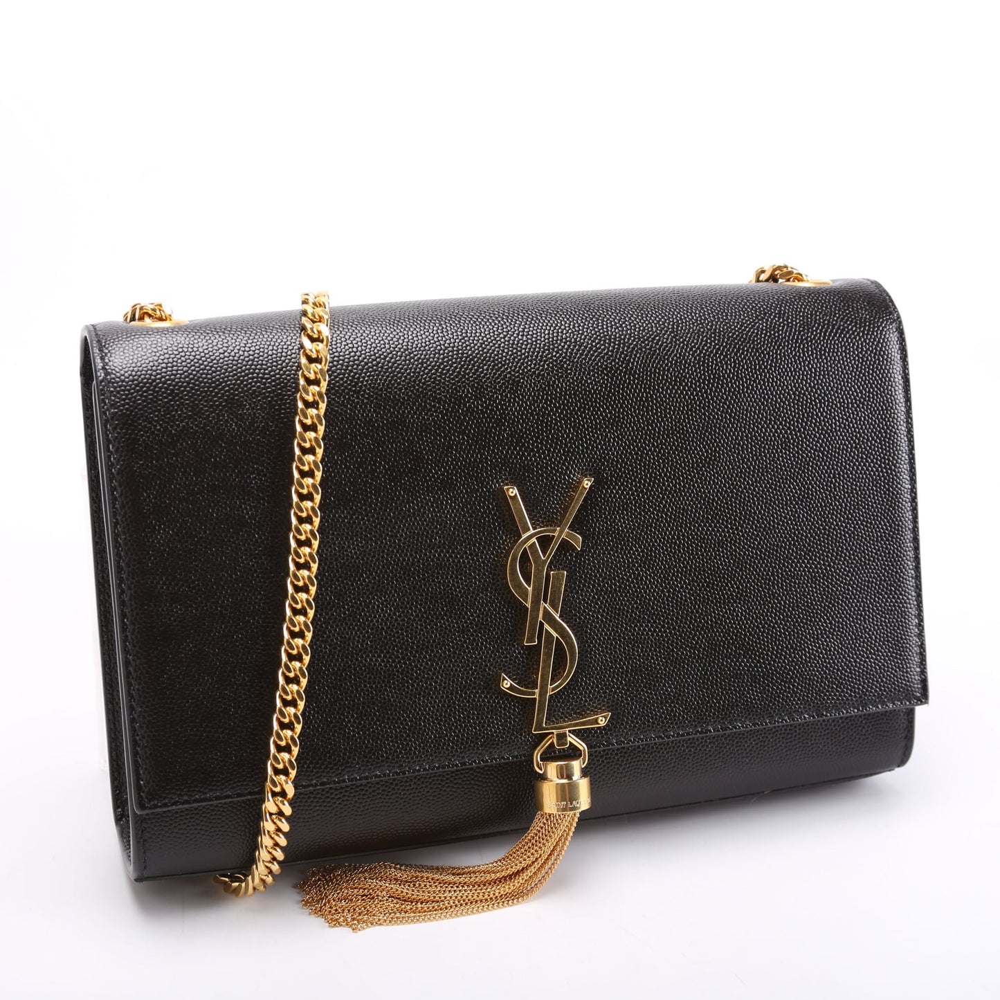 Saint Laurent Kate Tassel Satchel Medium 354119 Black Bag