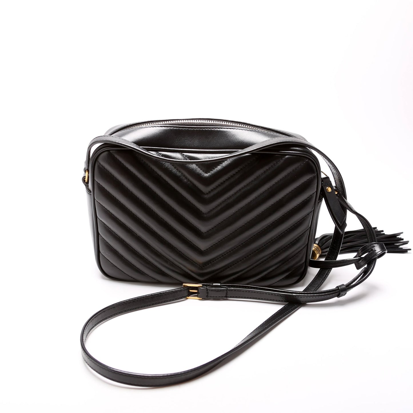 Saint Laurent Lou Camera Quilted 612544 Black Bag