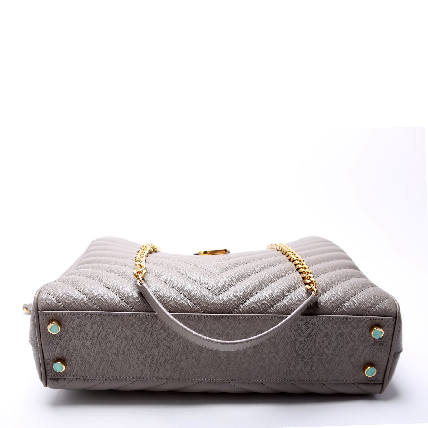 Saint Laurent Grain De Poudre Shopping 396911 Gray Bag