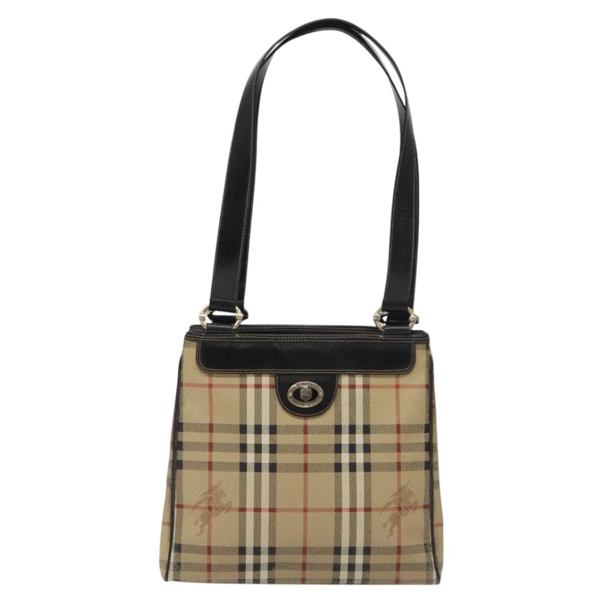 Burberry Nova Check Beige Canvas Tote Bag ( )