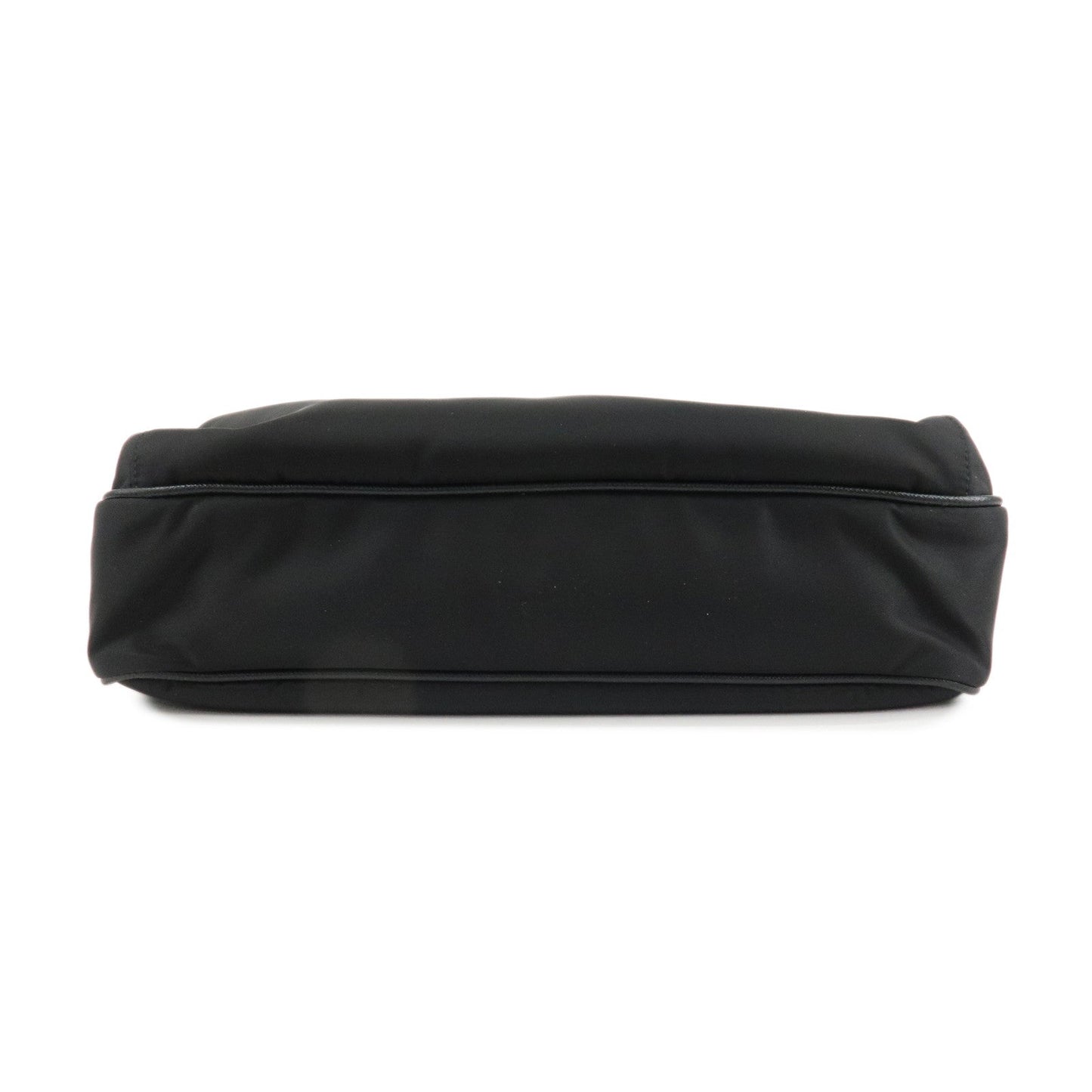 PRADA Triangle Logo Nylon Shoulder Bag Messenger Bag Black 2VH953