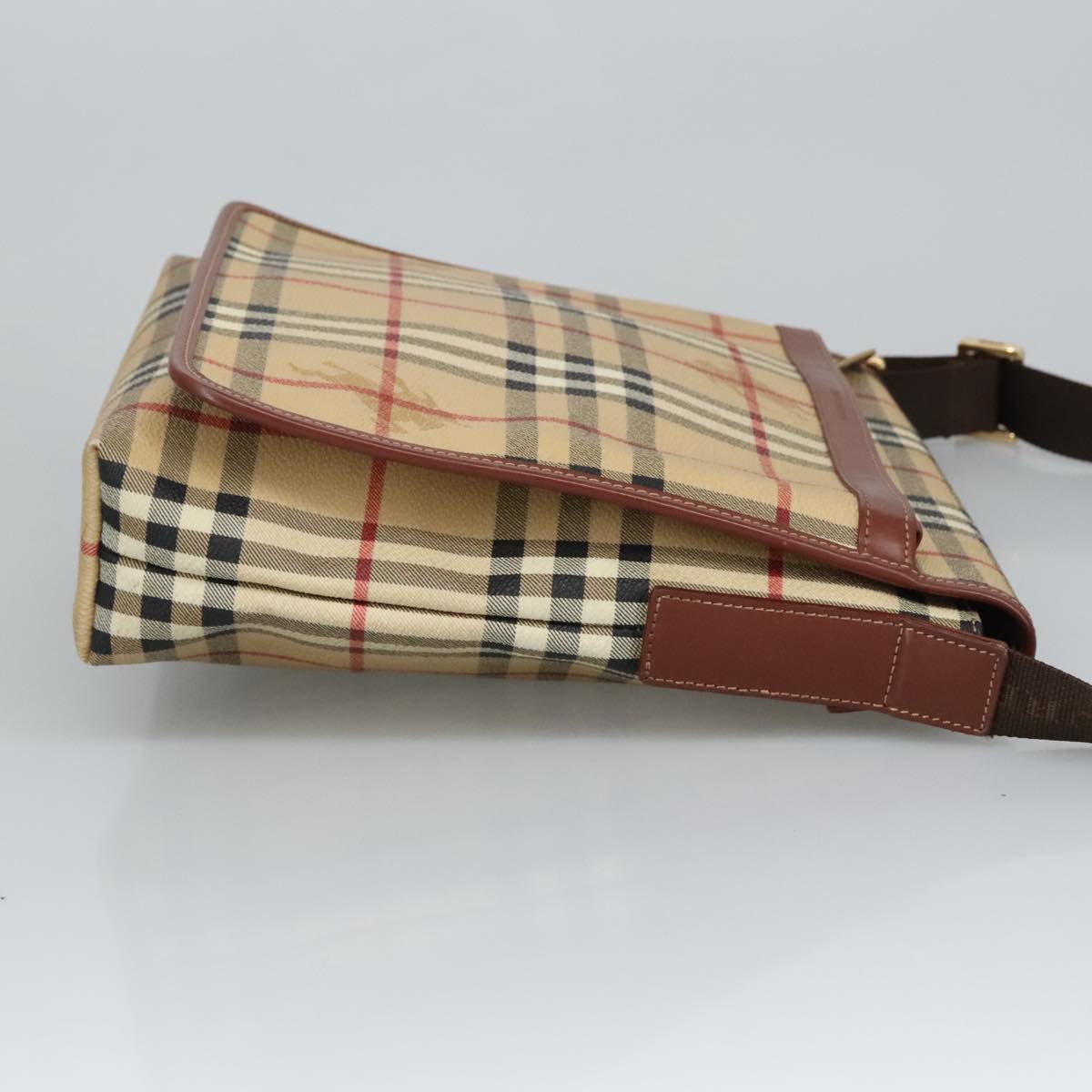 Burberry Nova Check Beige Canvas Shoulder Bag ( )