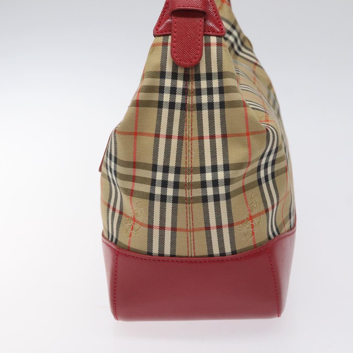 Burberry Nova Check Beige Canvas Shoulder Bag ( )