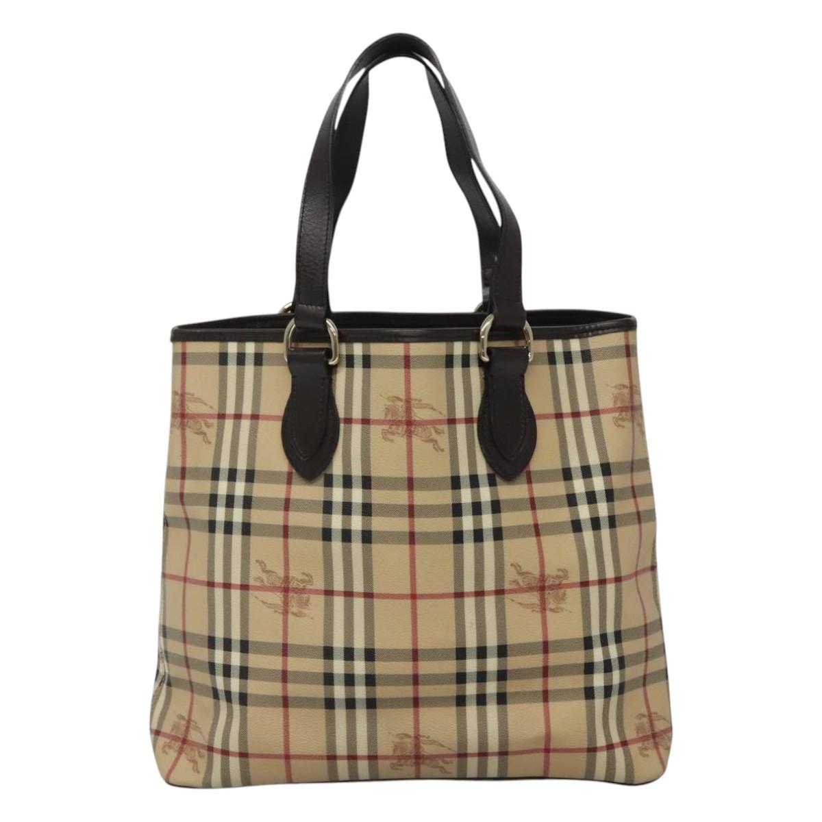 Burberry Nova Check Beige Canvas Tote Bag ( )