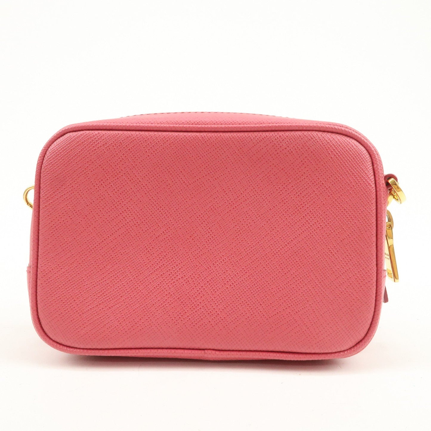 PRADA Saffiano Leather Ribbon Mini Shoulder Bag Camera Bag 1N1674