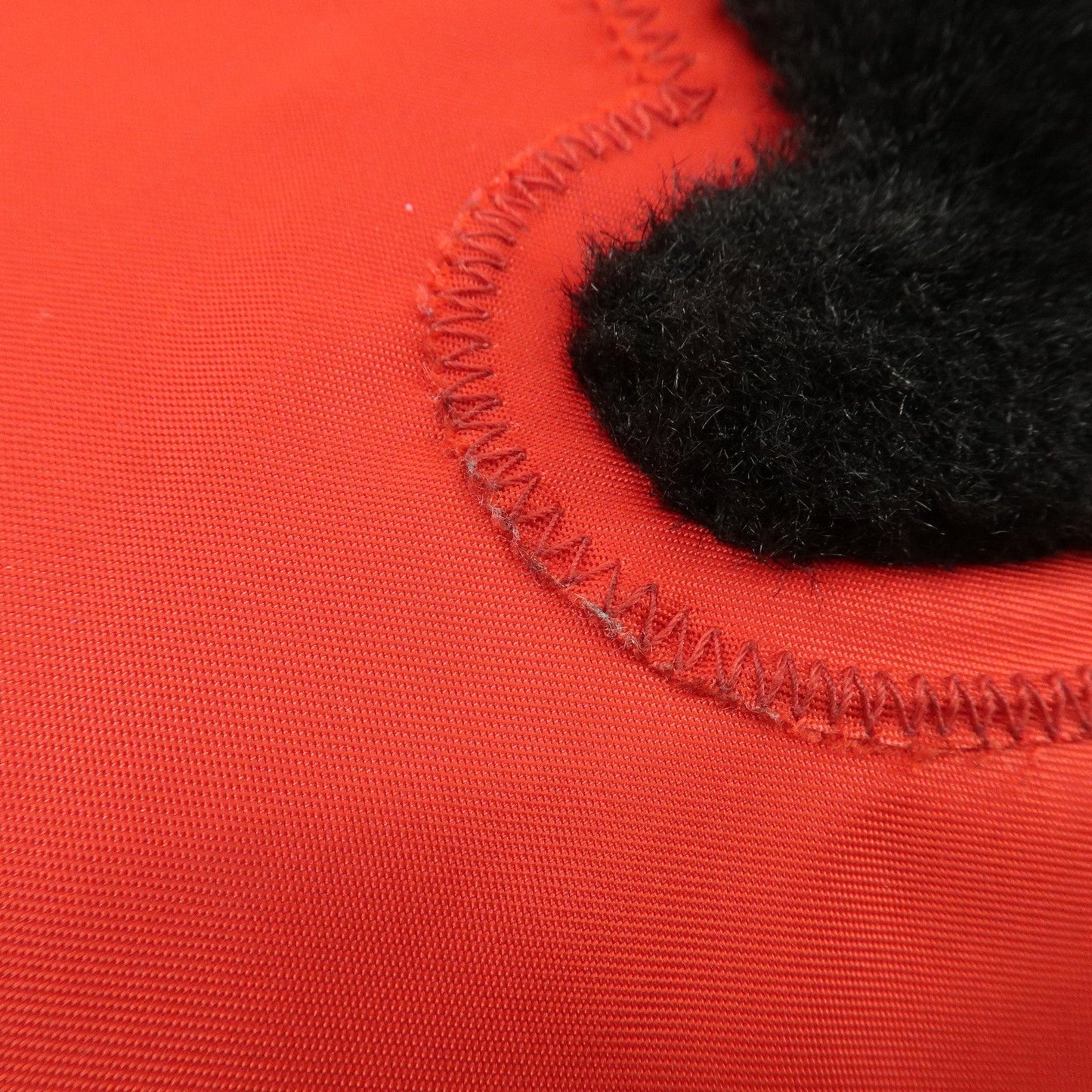 PRADA Nylon Leaather Panda Tote Bag Shoudler Bag Red BR4249
