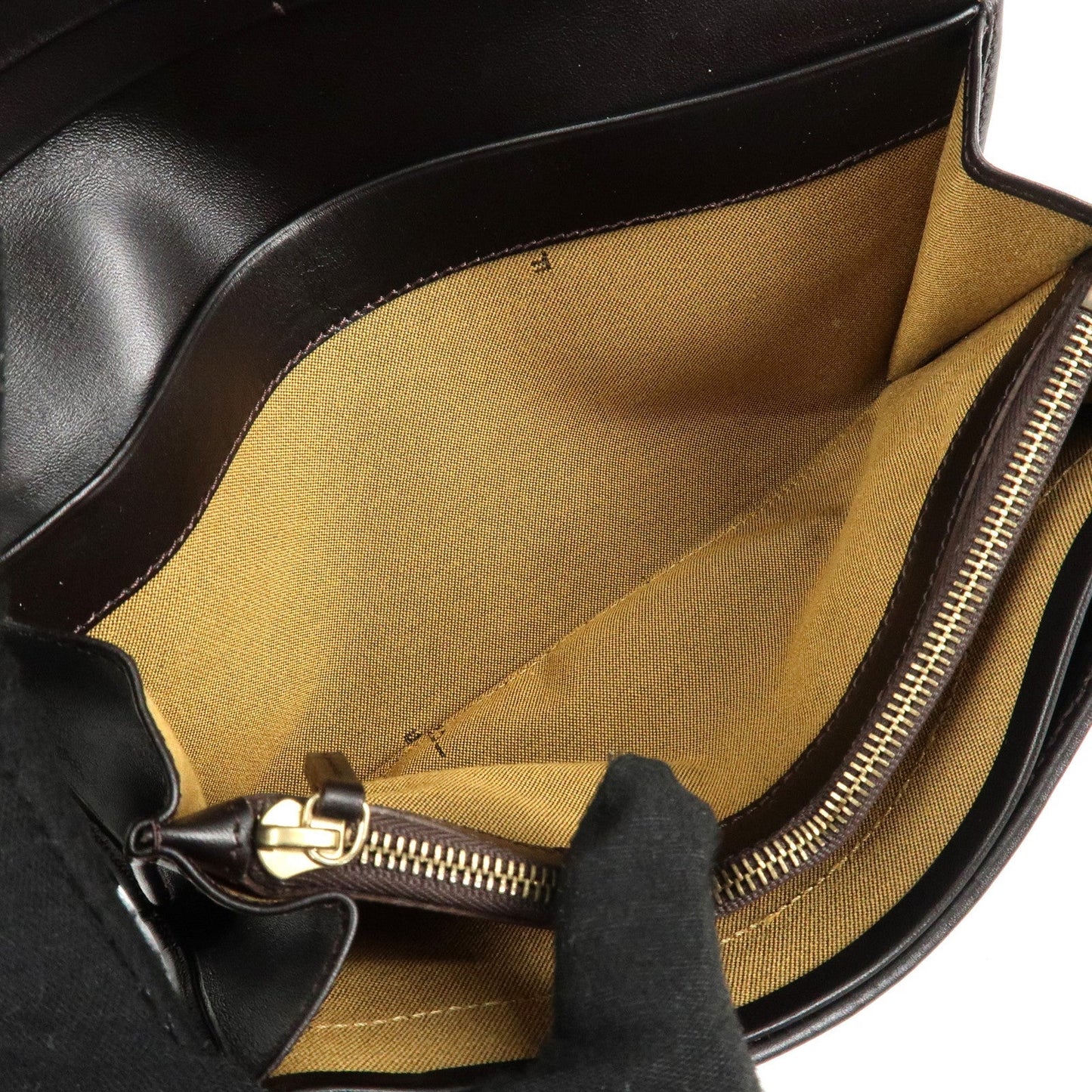 FENDI Zucca Canvas Leather Long Wallet Brown 8M0000