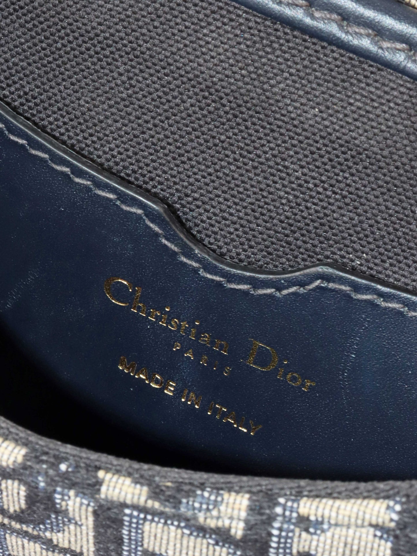Dior Small Blue Oblique Bobby Bag.
