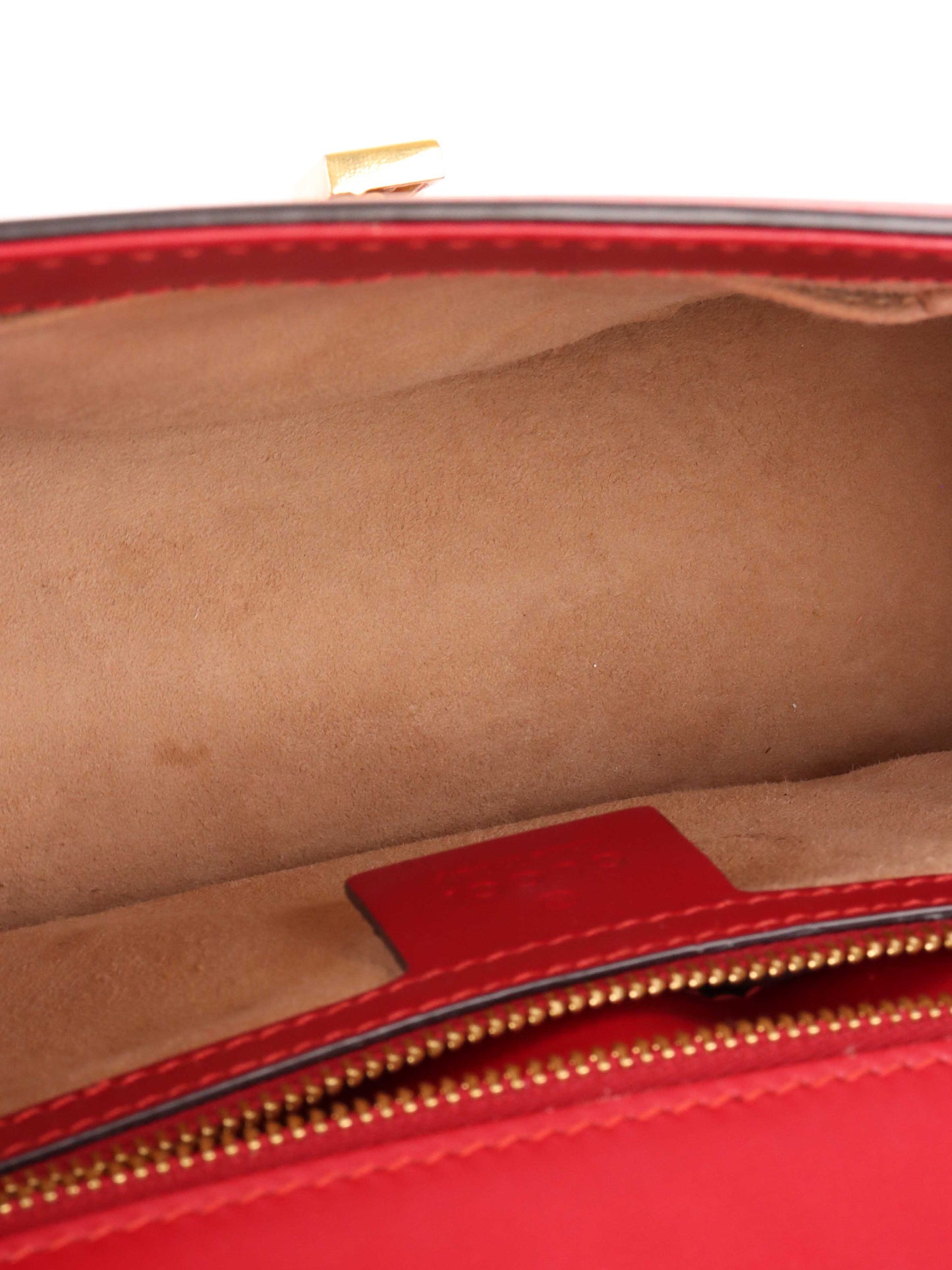 Gucci Red Medium Sylvie Bag.